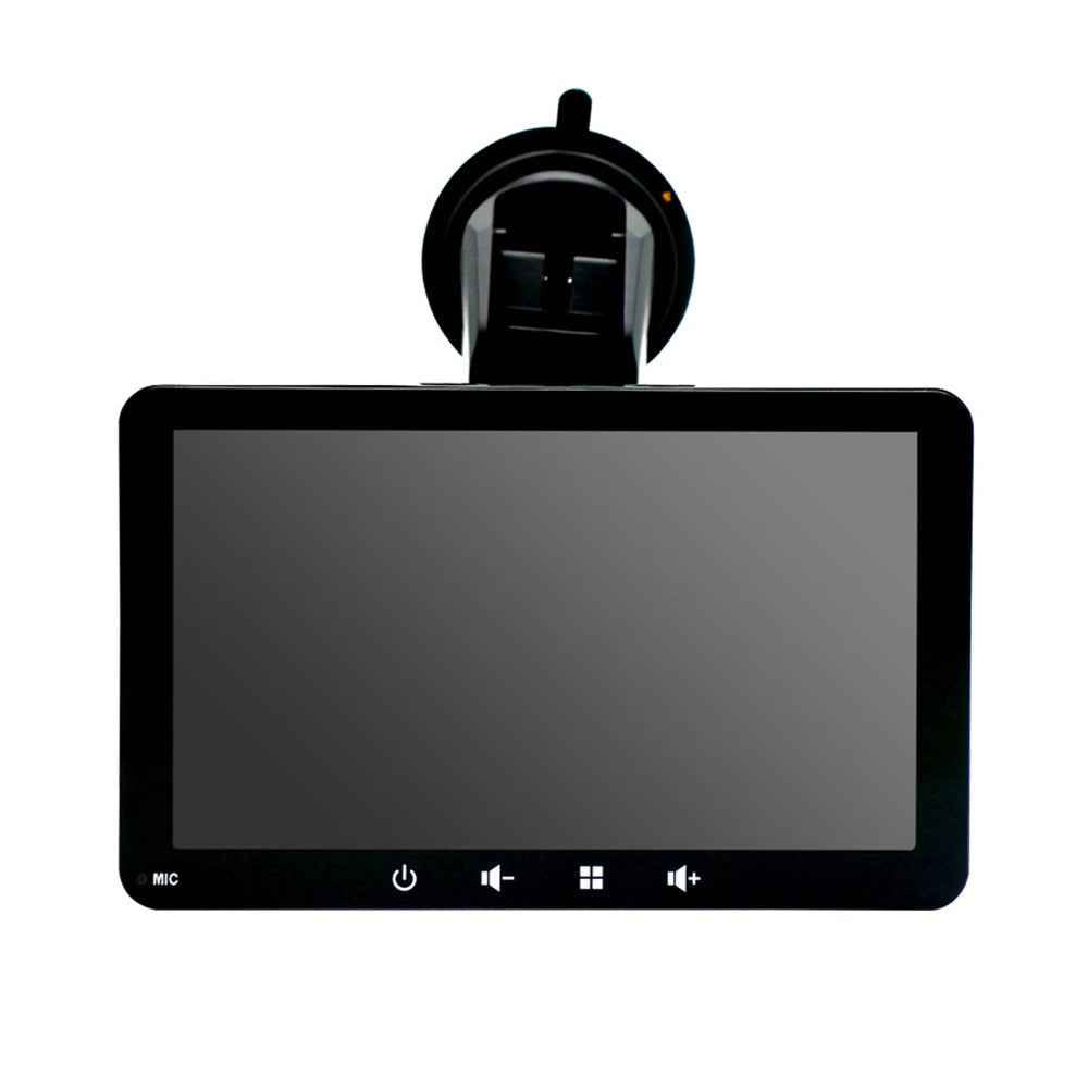 W507D 7-inch HD Touch Display Portable Car Play with 12-LED Camera, 2.4GHz WiFi Car Monitor, Suction Holder