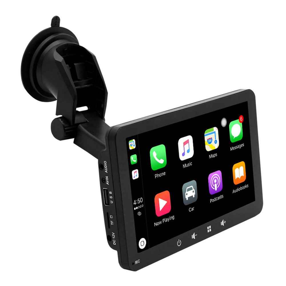 W507B 7-inch HD Touch Screen Car Play 2.4GHz WiFi Portable Car Stereo with Suction Holder