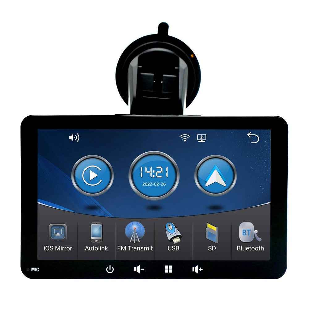 W507B 7-inch HD Touch Screen Car Play 2.4GHz WiFi Portable Car Stereo with Suction Holder
