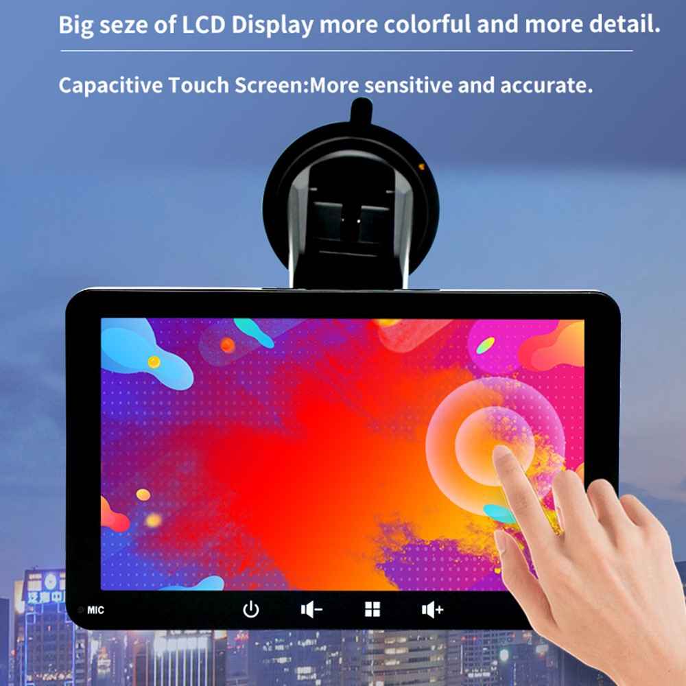 W507B 7-inch HD Touch Screen Car Play 2.4GHz WiFi Portable Car Stereo with Suction Holder