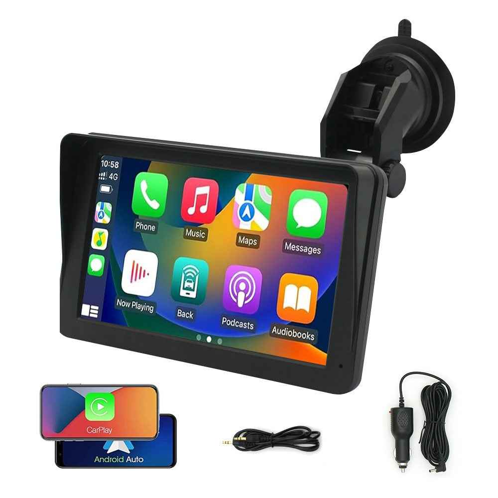 W506A 7-inch HD Touch Screen Car Play Mirror Link Android Auto Potable Car Stereo with FM Radio Function
