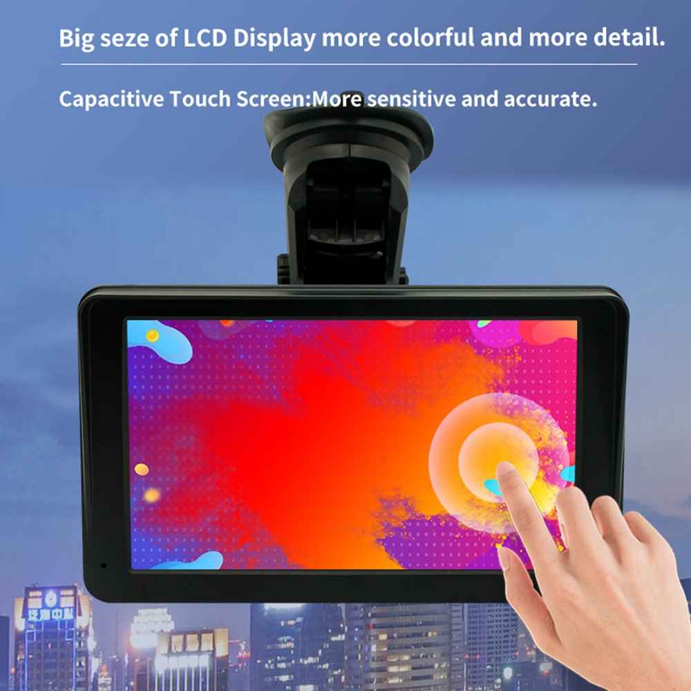 W506C 7-inch HD Touch Display Car Play with AHD Camera, Portable Car Stereo Support Mirror Link Android Auto
