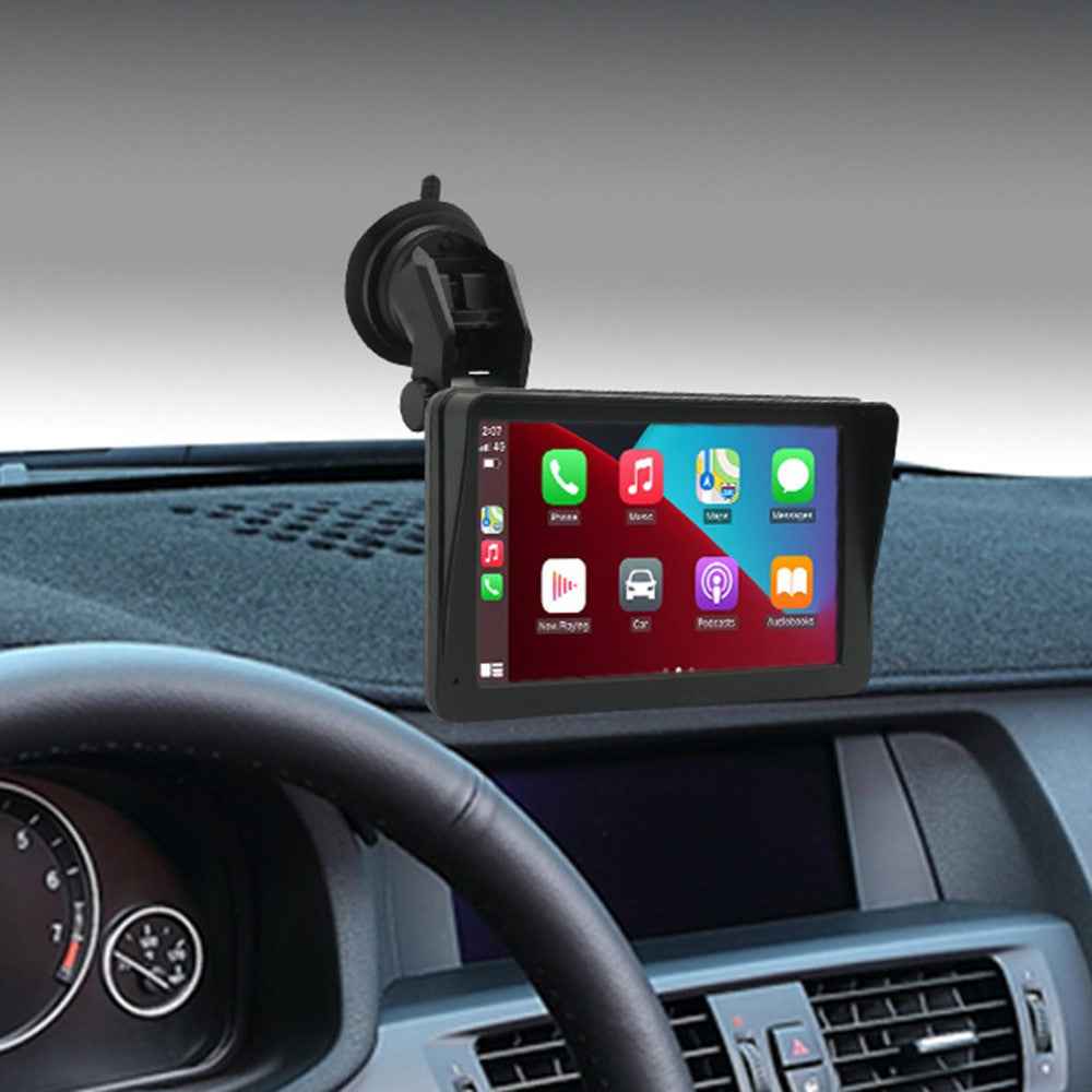 W506C 7-inch HD Touch Display Car Play with AHD Camera, Portable Car Stereo Support Mirror Link Android Auto