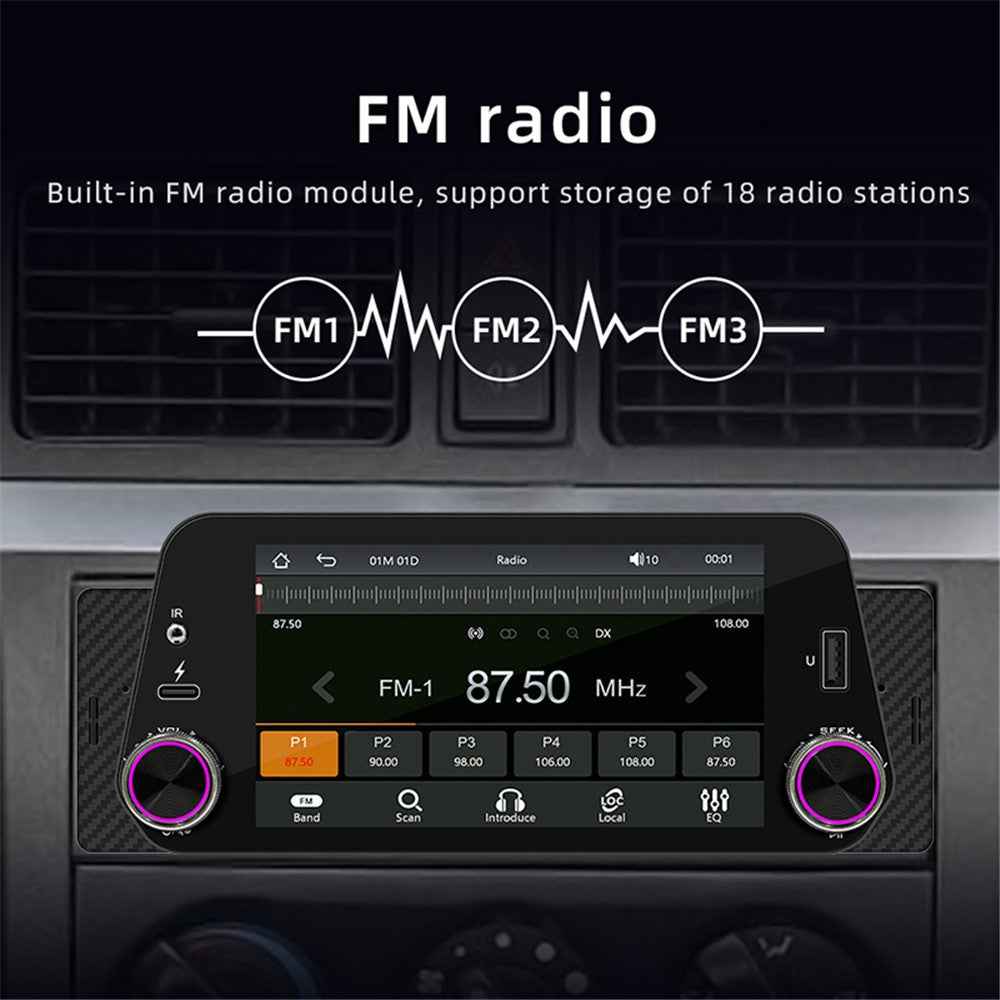 F152W 5-inch Car MP5 Player Wireless CarPlay Android Auto Reverse Image Display
