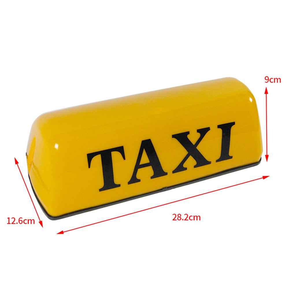 CARFU AC-777A 12V Universal Magnetic Taxi Roof Light PP Taxi LED Lamp - Yellow