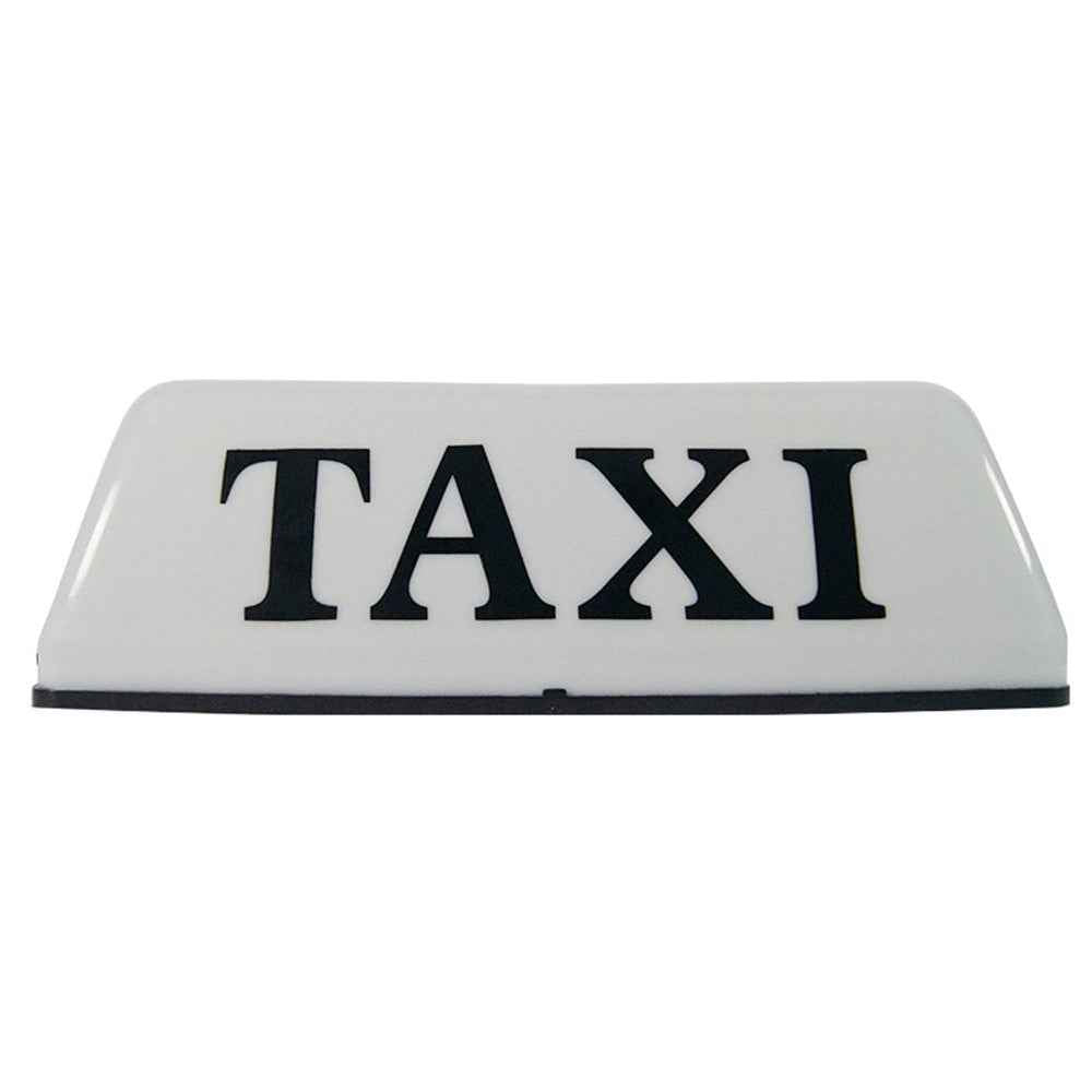 CARFU AC-777A 12V Universal Magnetic Taxi Roof Light PP Taxi LED Lamp - White