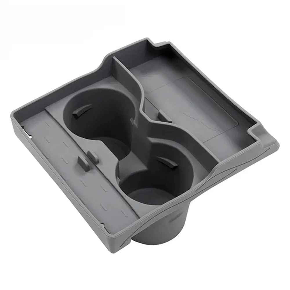 For Tesla Model 3 / Y Cup Holder Center Console Glasses Card Storage Tray - Grey