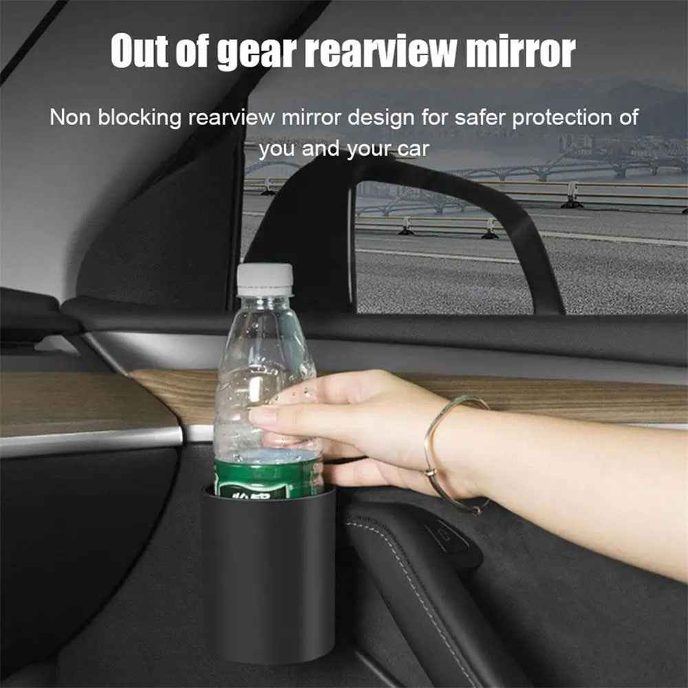 ALZH070 2Pcs For Tesla Model 3  /  Y Car Door Cup Holder Drink Storage Box
