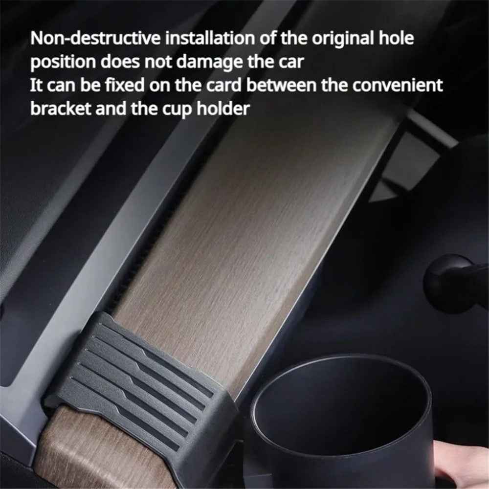 ALZH089 For Model Y  /  3 Car Dashboard Water Bottle Holder ABS Coffee Cup Holder