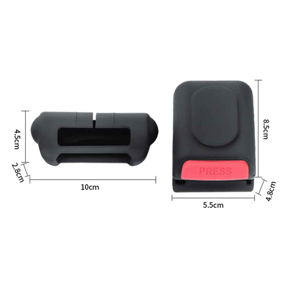 TSL825 2Pcs / Set For Tesla Model 3 / Y Car Safety Belt Buckle Silicone Cover