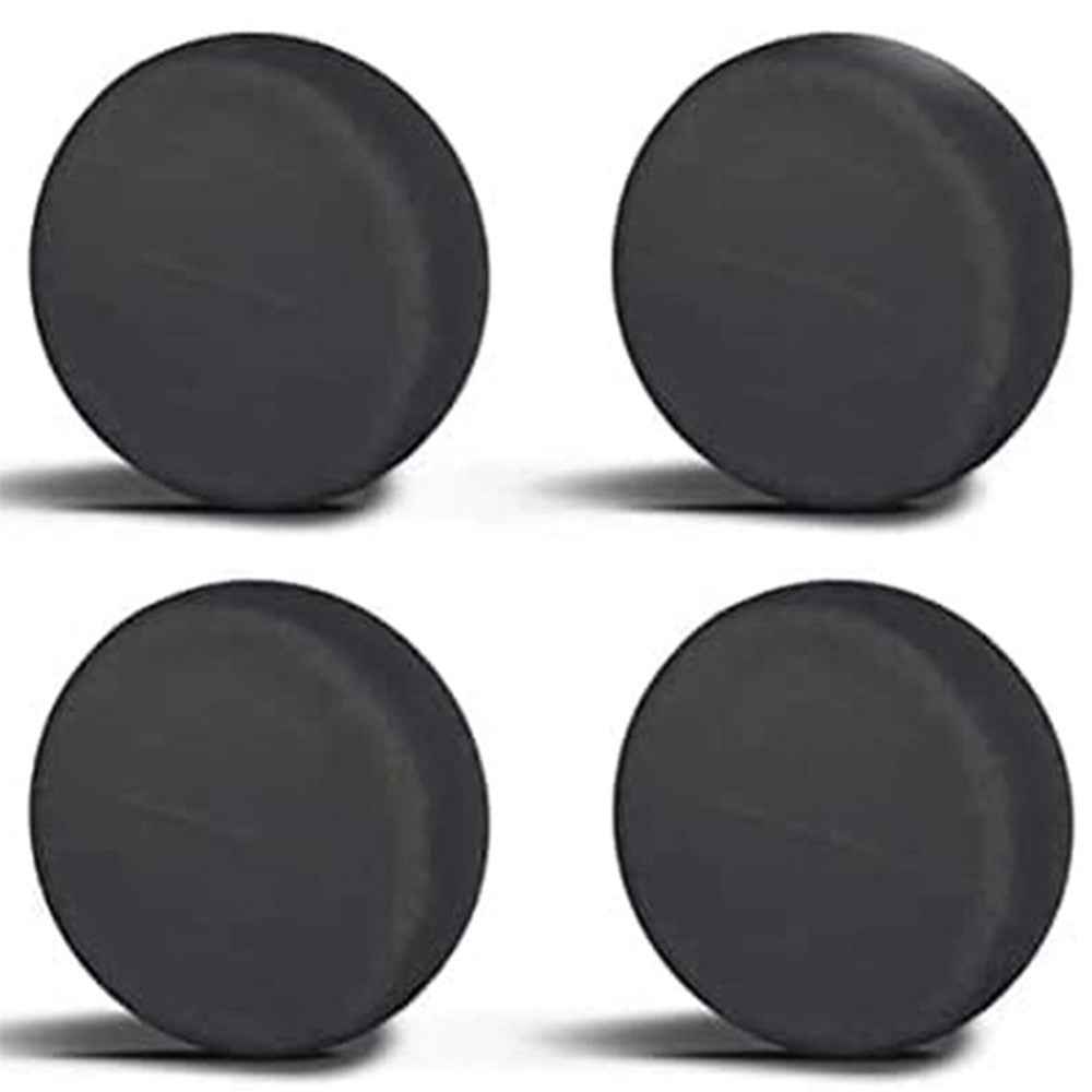 4PCS Oxford Cloth Car SUV Tire Cover 68-73CMx32CM Wheel Sleeve Bag for 27-29 inch Tire - Black