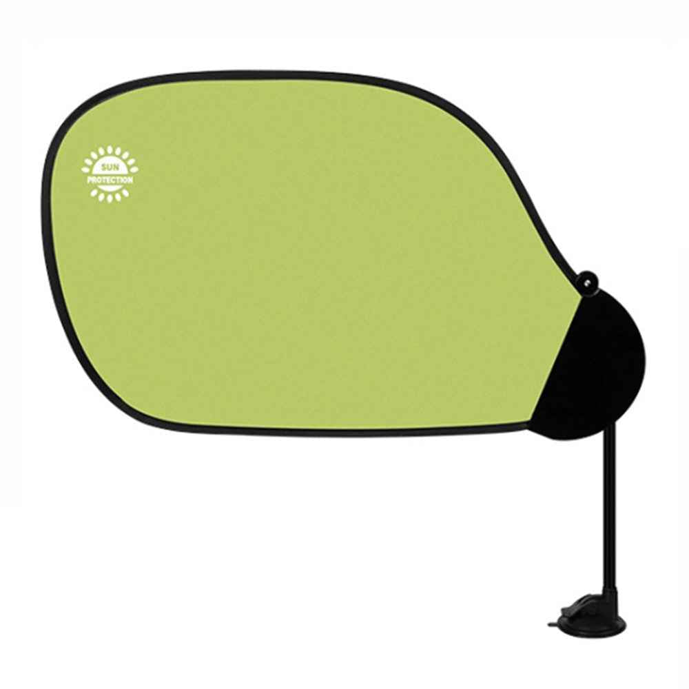 Car Window Sun Shade UV Protection Adjustable Auto Window Shade with Suction Cup - Green