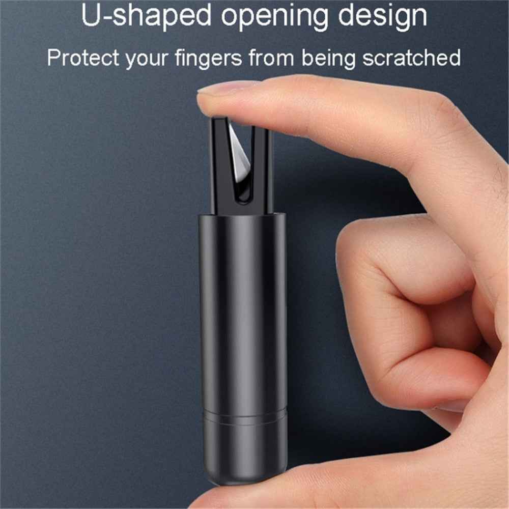 Car Window Breaker Safety Hammer Seat Belt Cutter Life-Saving Emergency Escape Tool - Black