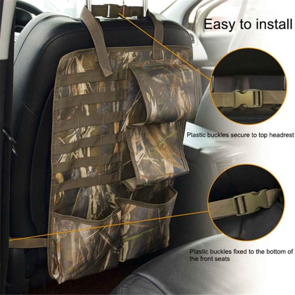 2Pcs / Set 600D Oxford Cloth Camouflage Car Seat Back Hanging Storage Bag - Style 2 Camouflage