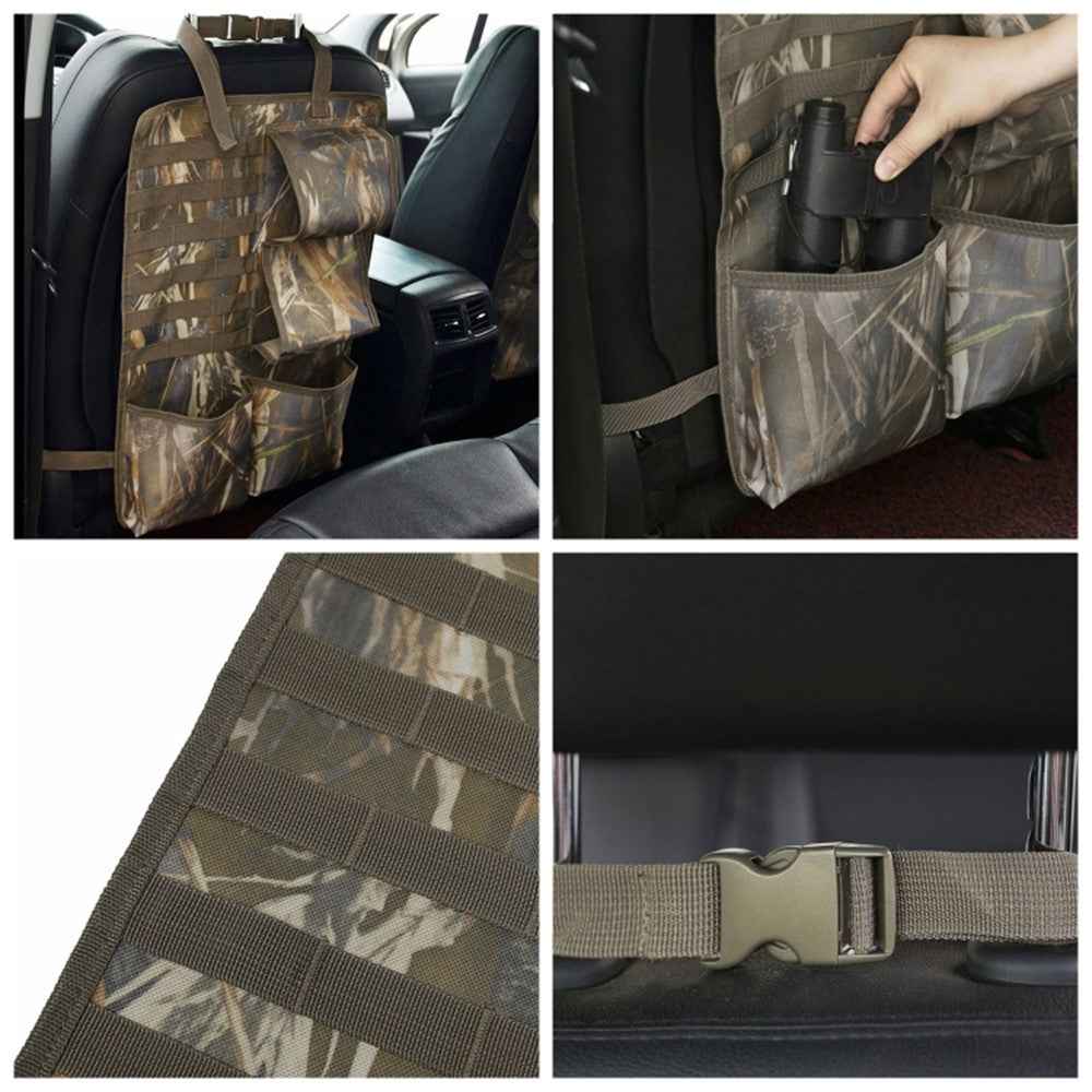 2Pcs / Set 600D Oxford Cloth Camouflage Car Seat Back Hanging Storage Bag - Reed Camouflage