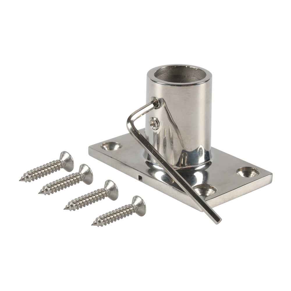 A8767 90-Degree Square Tube Base Stainless Steel 316 Hardware Accessories for Boats, Yachts