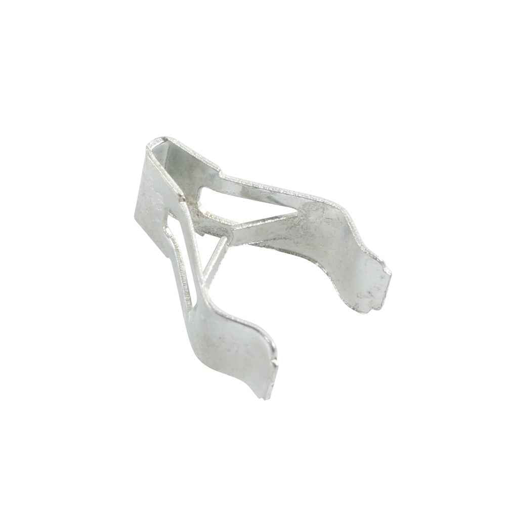 A8243 50Pcs 2# Car Interior Trim Clips Carbon Steel Moulding Fastener, with Plastic Box