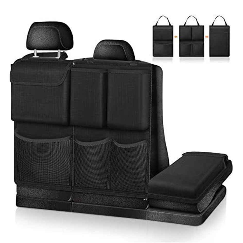Car Hanging Rear Seat Trunk Storage Bag - Oxford Cloth Hanging Organizer - Black