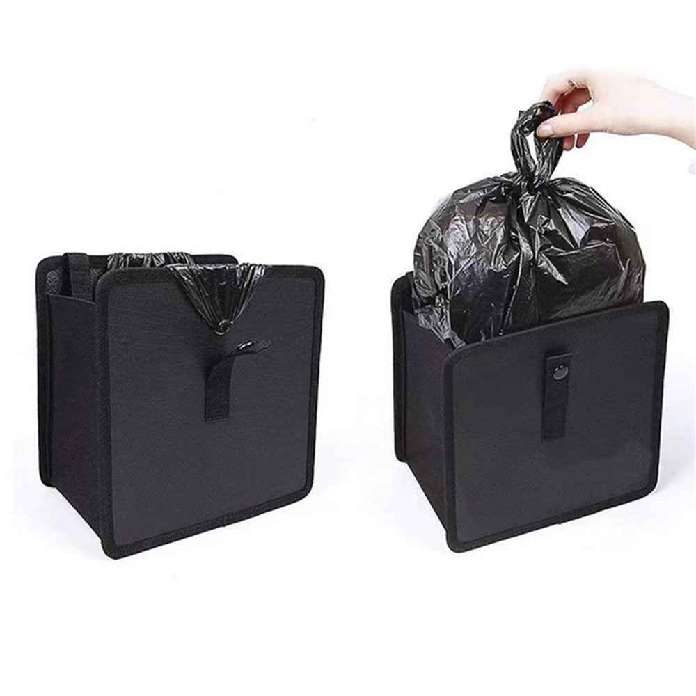 Car Hanging Storage Bag Waterproof Oxford Cloth Car Seat Back Trash Bin, 27*27*14.5cm