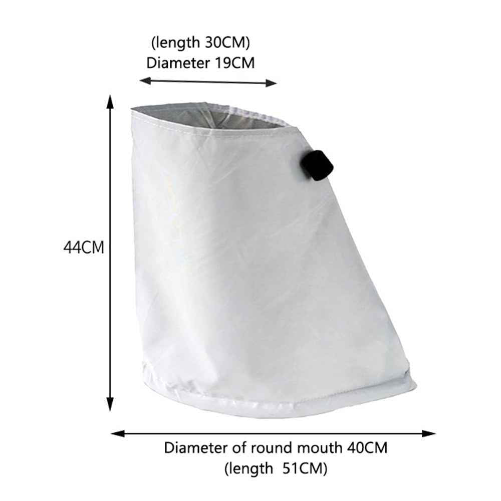 XNY-2021 Electric Car Charger Magnetic Rain Cover Charging Gun Waterproof Cover, Size L - White Grey