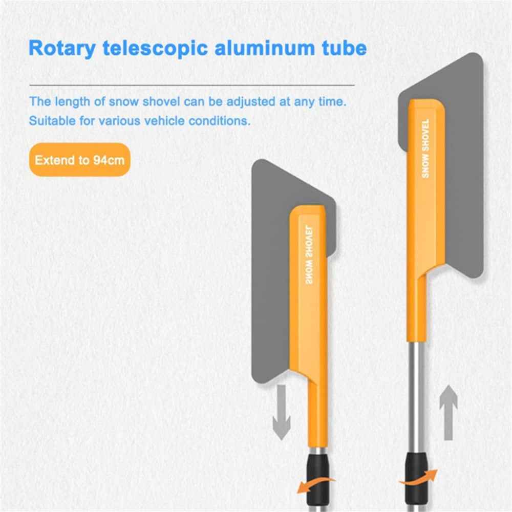 Telescopic Car Snow Shovel Defrost Deicing Brush Cleaning Tool (Standard Version)