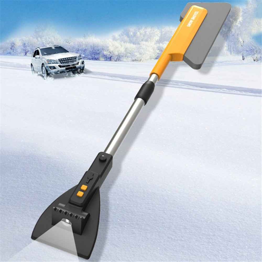 Telescopic Car Snow Shovel Defrost Deicing Brush Cleaning Tool (with Light)