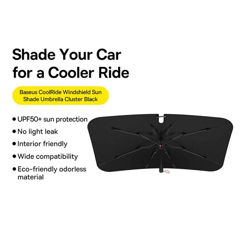 BASEUS BS-CN013 CoolRide Windshield Sun Shade Umbrella Cluster Black