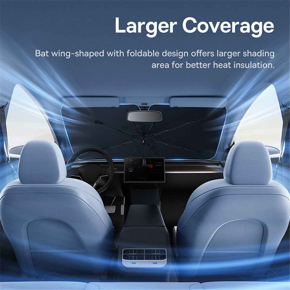 BASEUS BS-CN013 CoolRide Windshield Sun Shade Umbrella Cluster Black