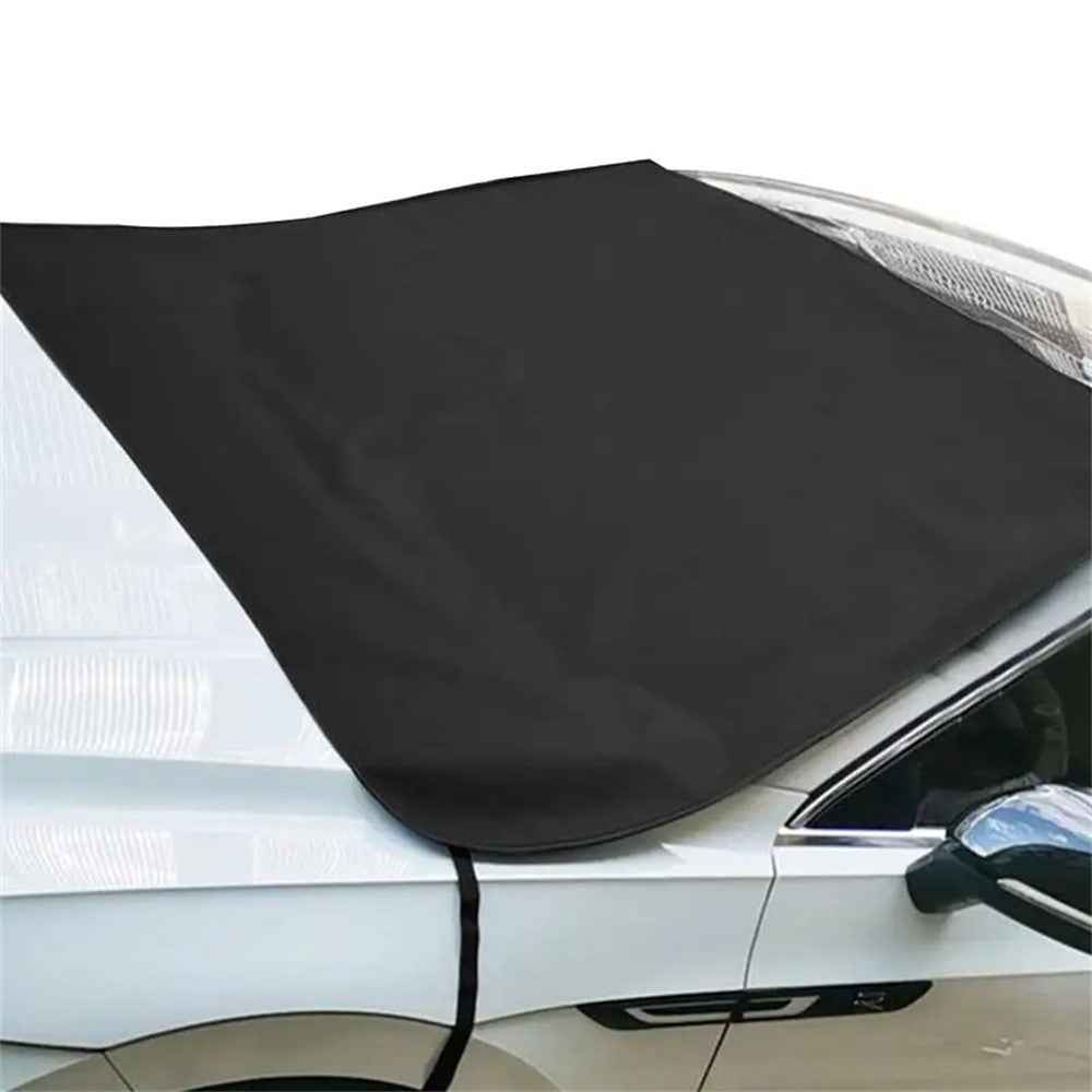 Thicken 600D Oxford Cloth Sedans Windshield Cover Black Anti-freeze Sunshade Snow Shield