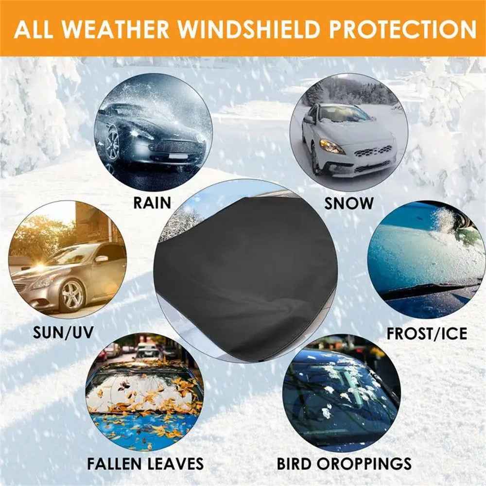 SUV Windshield Cover Thicken 600D Oxford Cloth Black Anti-freeze Sunshade Snow-proof Cloth