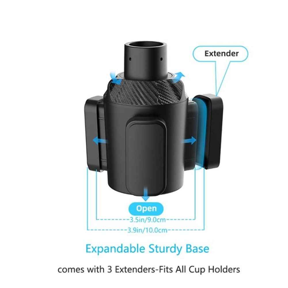 3 Position Car Cup Holder Vehicle Water Cup Coffee Milk Tea Drink Cup ABS Storage Rack