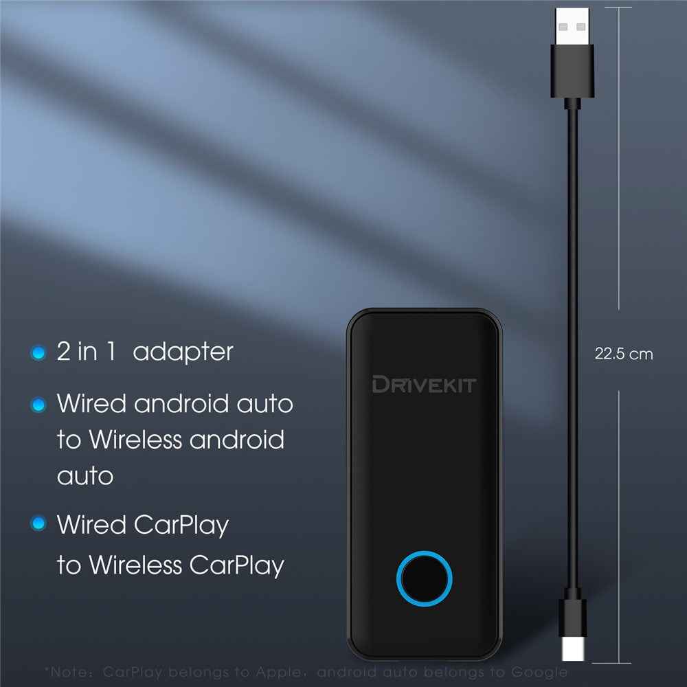 DRIVEKIT AF1313 Bluetooth-compatible CarPlay Wireless Adapter Convert Wired to Wireless Carplay Box