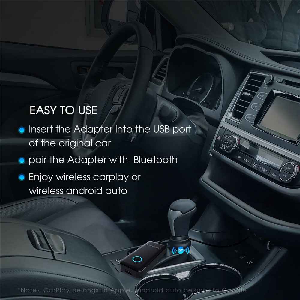 DRIVEKIT AF1313 Bluetooth-compatible CarPlay Wireless Adapter Convert Wired to Wireless Carplay Box