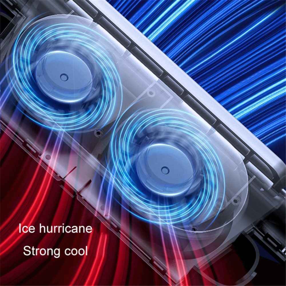 CF03 Car Seat Turbine Fan USB Plug-in 3 Wind Speed Vehicle Seat Headrest Mount Cooling Fan - White