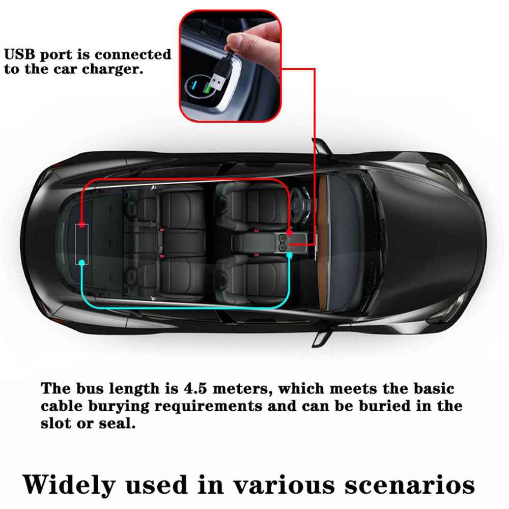 RP1035 102x348mm Waterproof Flexible LED Matrix Panel Bluetooth-compatible APP Control Car Sign