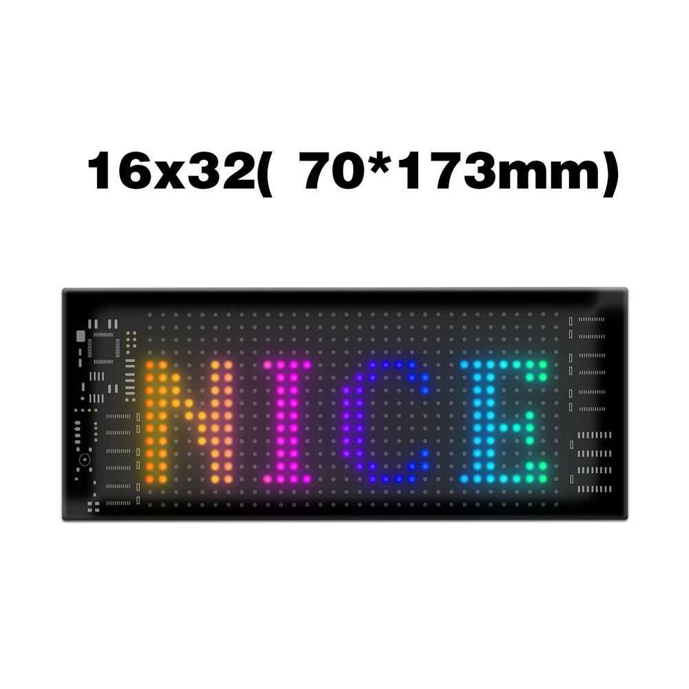 RP717 70x173mm Flexible LED Matrix Panel Waterproof Bluetooth-compatible APP Control Car Sign