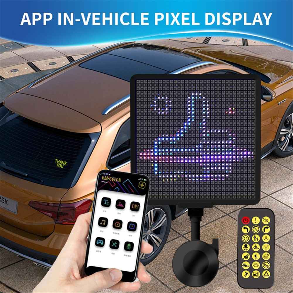 P32SR Pixel Display Screen Smartphone App Control 32x32 Pixel LED Car Sign LED Screen