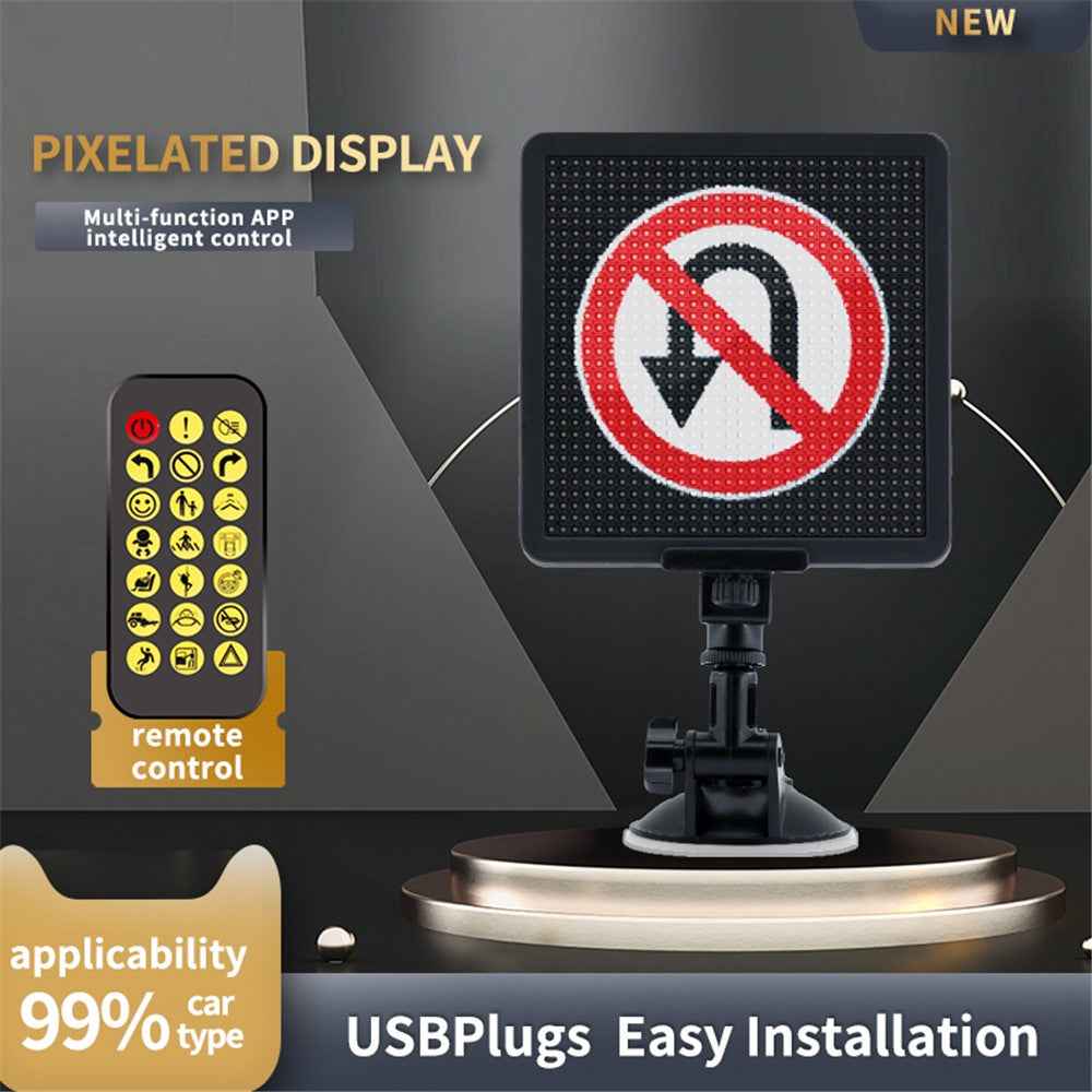 P32SR Pixel Display Screen Smartphone App Control 32x32 Pixel LED Car Sign LED Screen