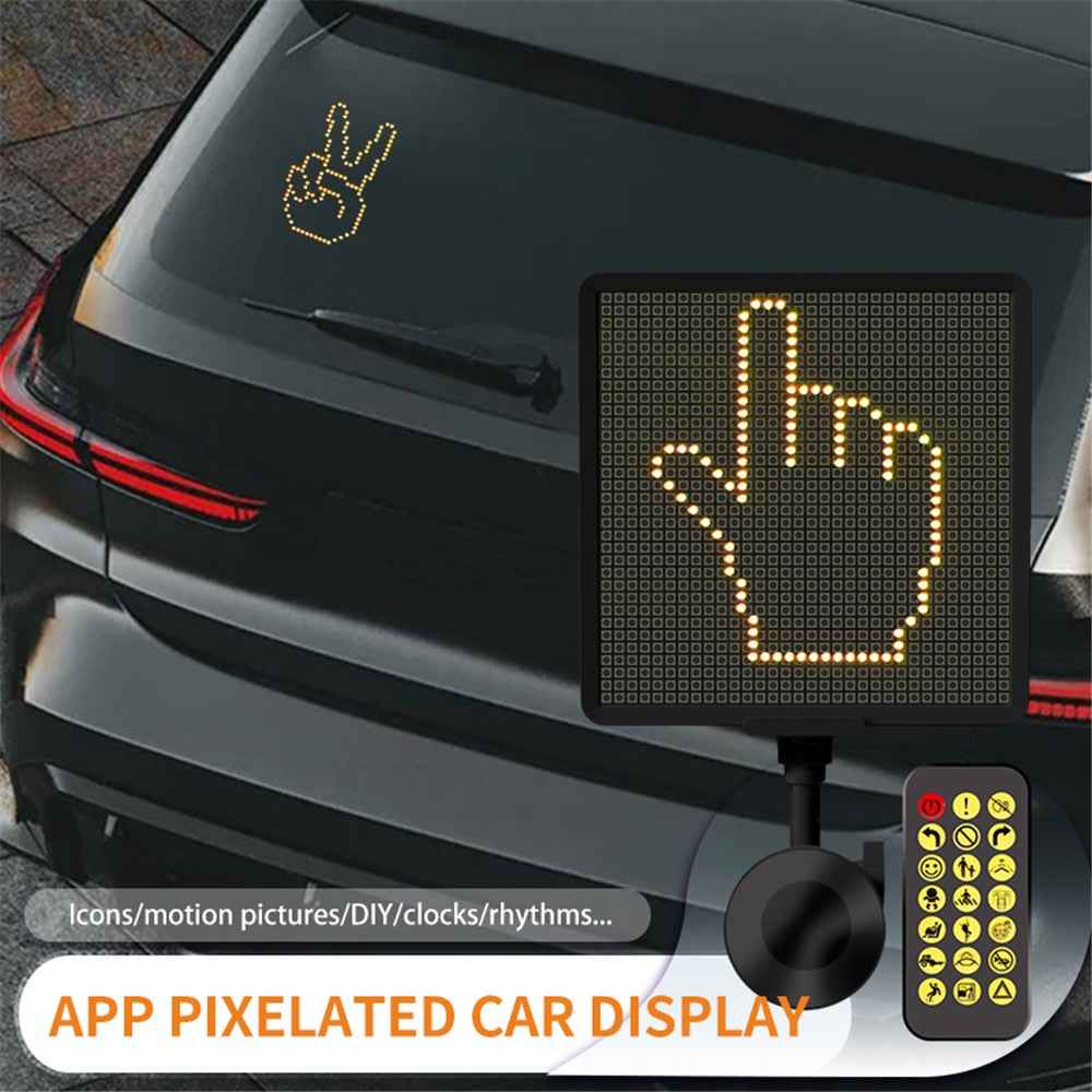 P32SR Pixel Display Screen Smartphone App Control 32x32 Pixel LED Car Sign LED Screen