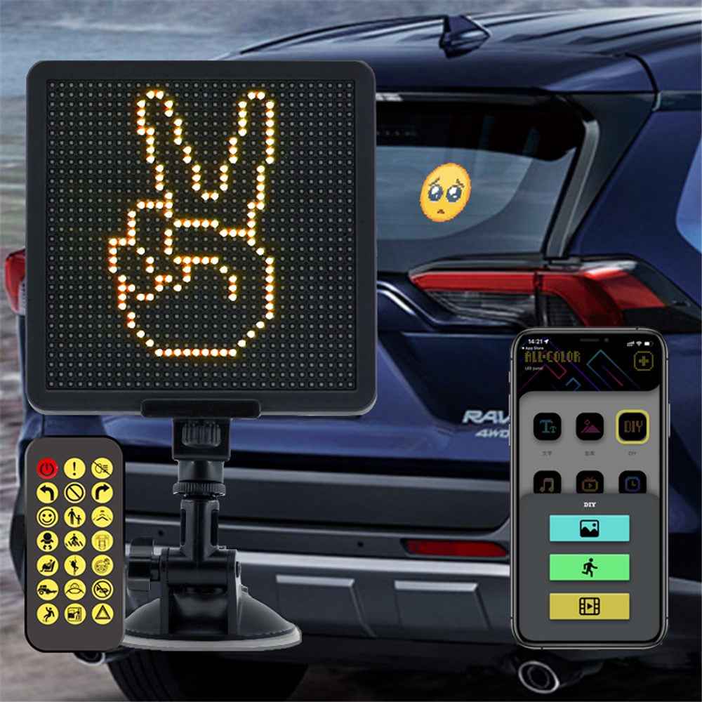 P32SR Pixel Display Screen Smartphone App Control 32x32 Pixel LED Car Sign LED Screen