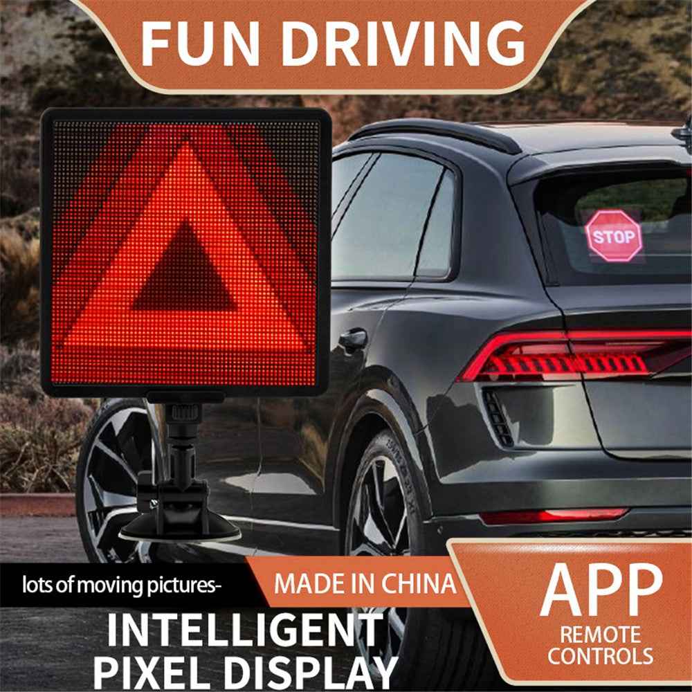 P64S Car Pixel Image Display Screen Bluetooth-compatible App Control Car Rear Window DIY Message Board