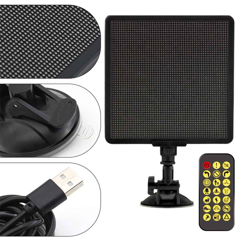 P64SR DIY Pixel LED Car Sign Display Screen Smartphone App Control Bright Sign Board