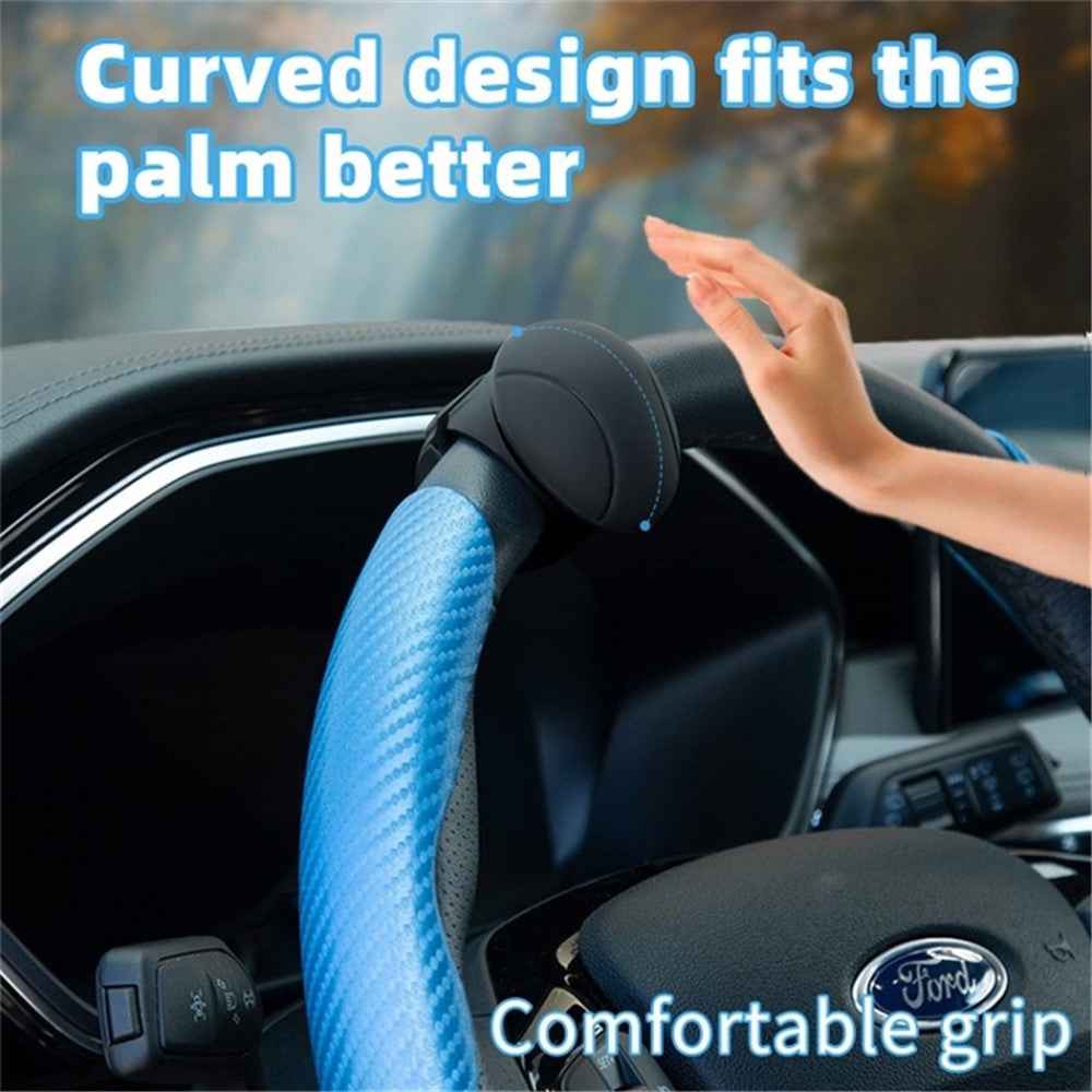 Car Steering Wheel Power Ball Silicone Auxiliary Driving Labor-Saving Tool - Red