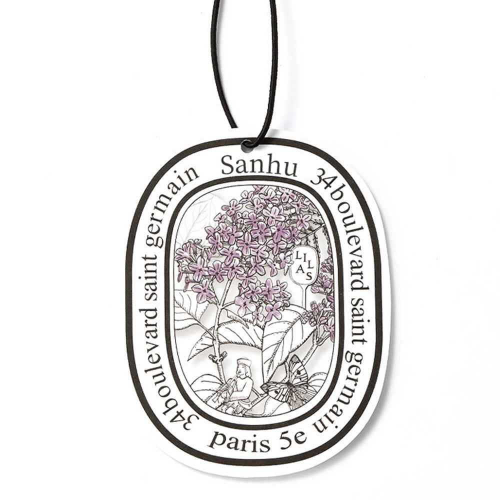 Car Scented Sheet Aroma Paper Vehicle Interior Long-lasting Air Freshener Hanging Decor - Lilas