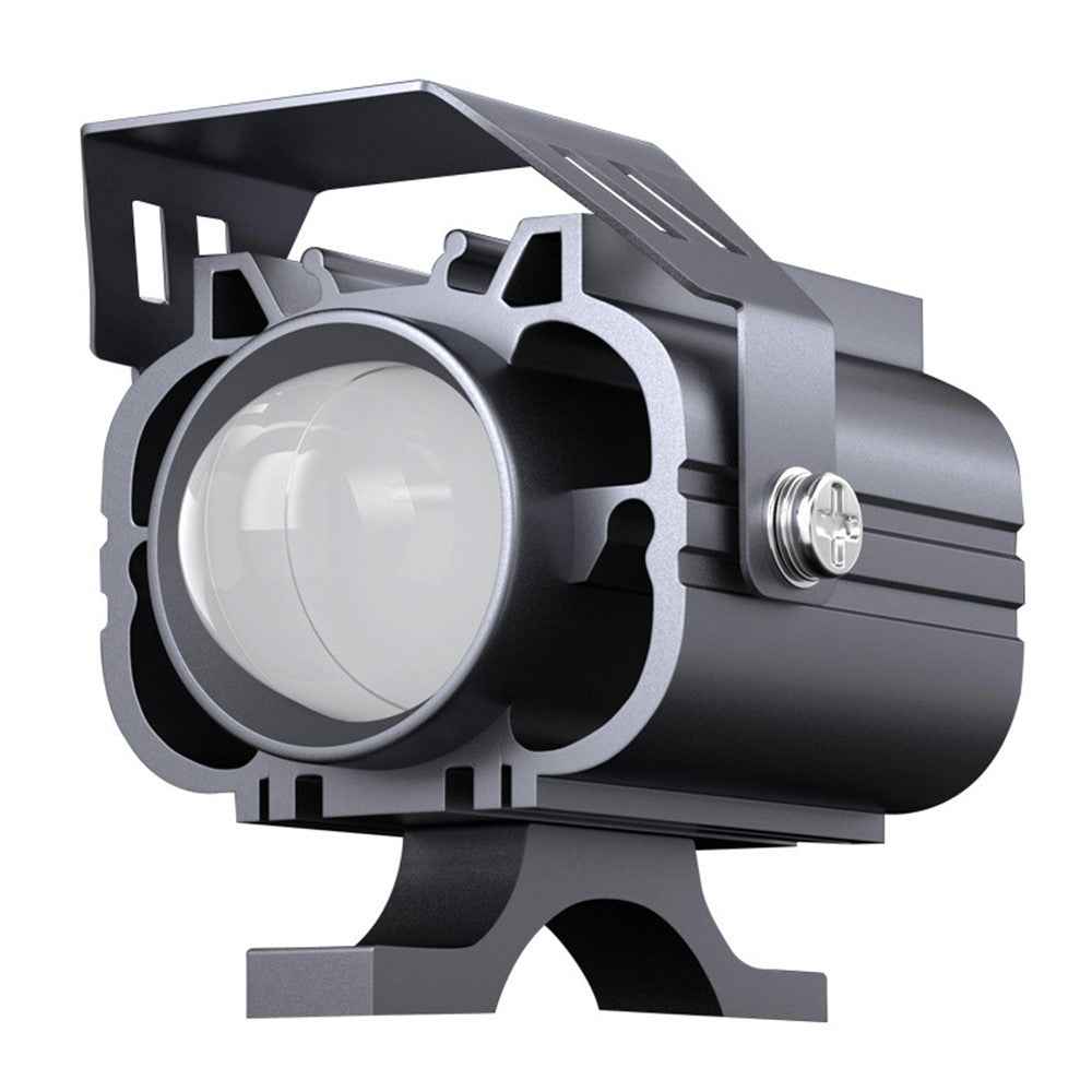 12-85V Motorcycle Electric Bike Yellow+White LED Light Waterproof Super Bright Spotlight