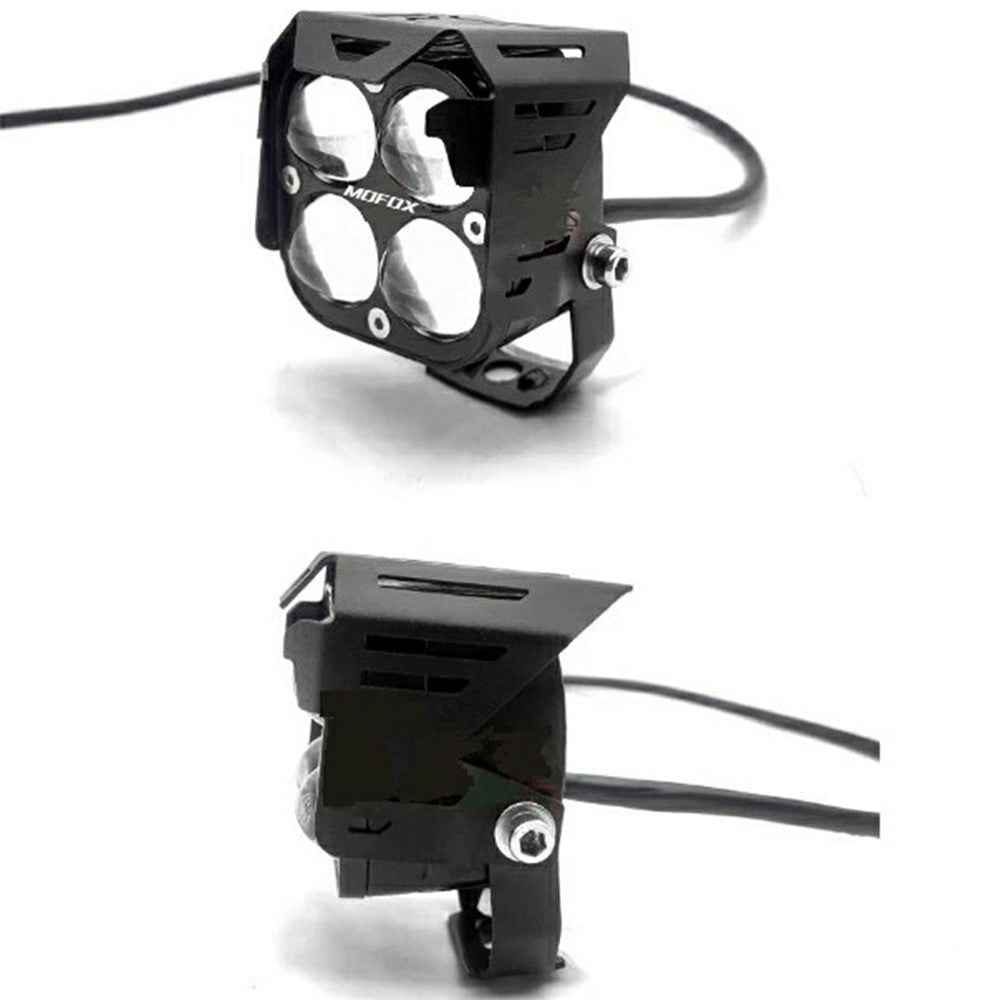 W06 30W High Brightness LED Car Driving Light SUV Off-Road Vehicle Spotlight - White+Yellow+Blue
