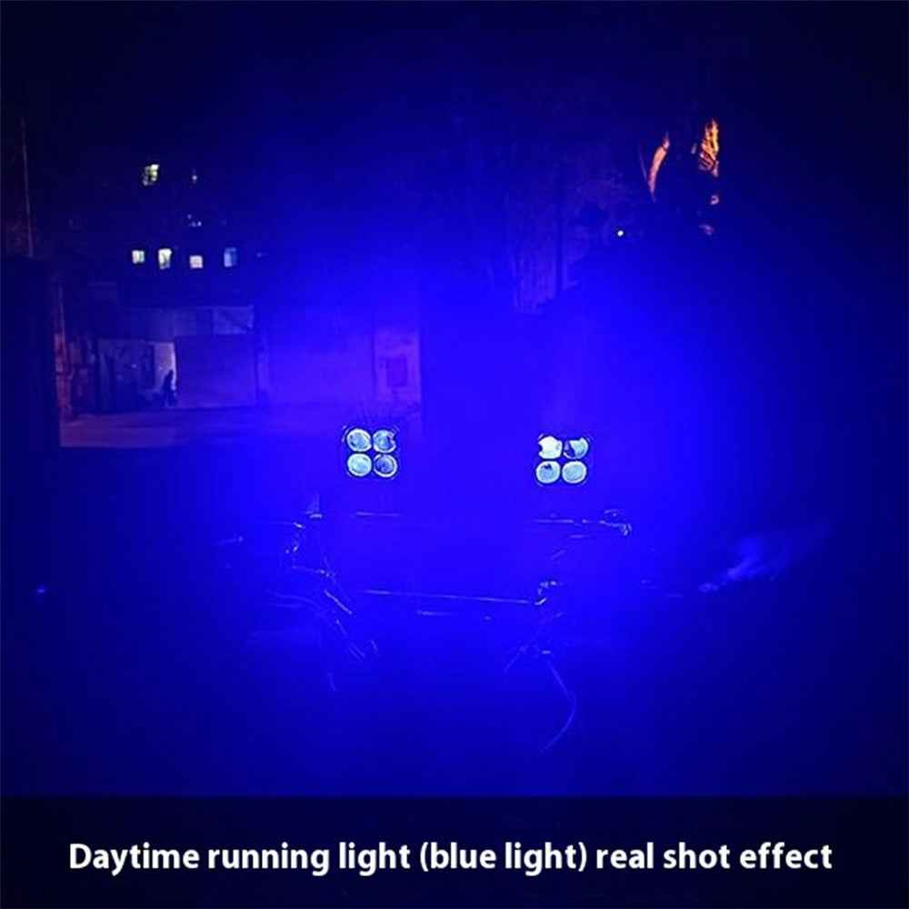 W06 30W High Brightness LED Car Driving Light SUV Off-road Vehicle Spotlight - White+Yellow+Red