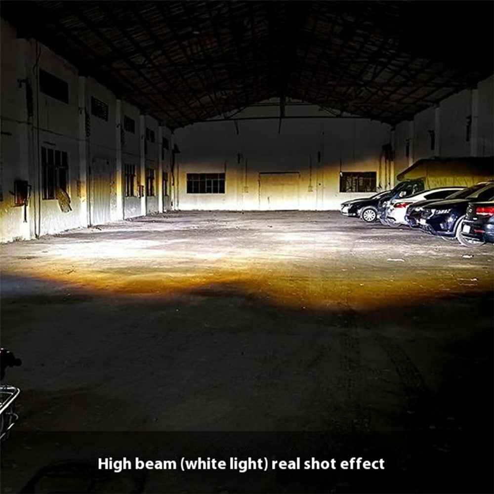 W06 30W High Brightness LED Car Driving Light SUV Off-road Vehicle Spotlight - White+Yellow+Red