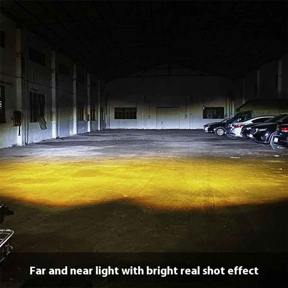 W06 30W High Brightness LED Car Driving Light SUV Off-road Vehicle Spotlight - White+Yellow+Red