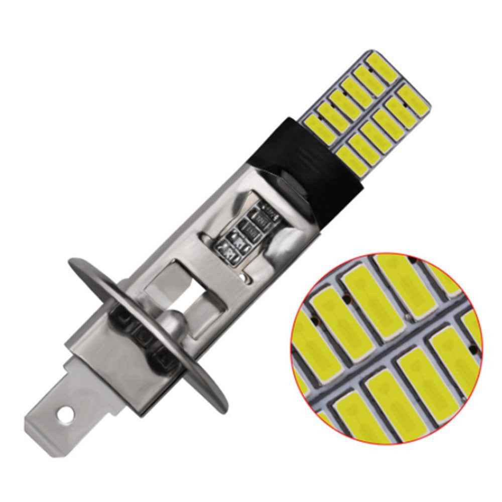 2PCS Car Fog Light 4.8W 6500K White Light 24-LED SMD 4014 Bright Car Clearance Light Lamp - H1 / White